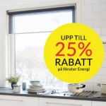 25% rabatt på ENERGI fönster